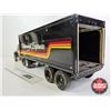 Image 6 : Nylint Pressed Steel Truck & Trailer "Overnight Express"  (Note : Needs TLC)  (Measures : 7-3/4"H x 