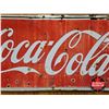 Image 3 : Single Side Tin Sign : Drink Coca-Cola w/Bottle  (Measures : 12"H x 32"W)