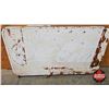 Image 1 : Single Sided Tin Sign : Coca-Cola "Drink Coca-Cola Ice Cold"  (Measures : 35-1/4"H x 59-1/4"W)