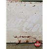 Image 3 : Single Sided Tin Sign : Coca-Cola "Drink Coca-Cola Ice Cold"  (Measures : 35-1/4"H x 59-1/4"W)