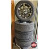 Image 1 : Toyo Open Country Load Range Tires (4) : LT 285/55R20 c/w XD Aluminum Rims (Note : Came off 2018 Ram