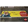 Image 1 : Large Advertising 14ft Lightweight Store Display Banner : "Hello - Coke!" Drink Coca-Cola Refresh! "