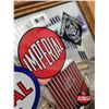 Image 4 : Imperial Oil/ESSO Framed Mirror Advertising Clock  (Measures : 13-1/2"H x 19-1/4"W)