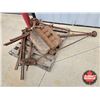 Image 3 : Pallet Lot : 4ft Jackalls (3) c/w Model T Engine Block & Rear Axle