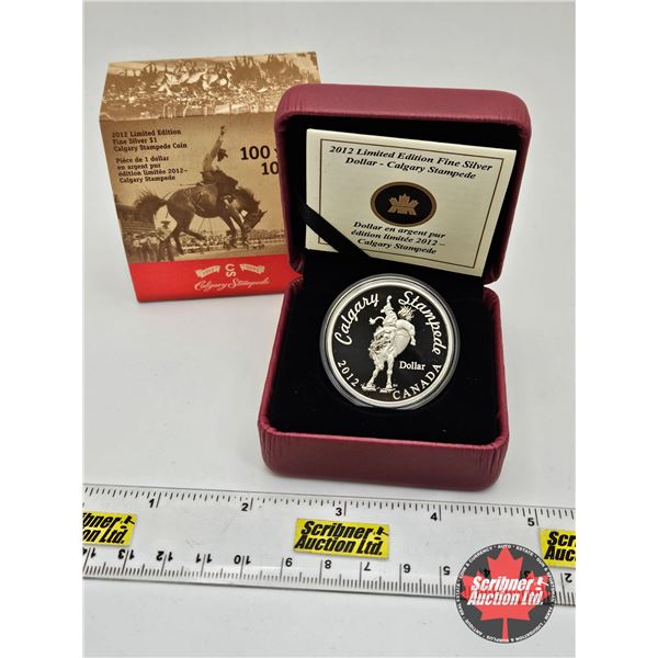 RCM Canada 2012 Limited Edition Fine Silver Dollar : Calgary Stampede 100 Years (COA #4932 : 99.99%)