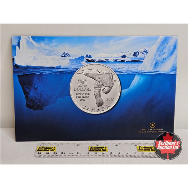 RCM Canada 2012 $20 Fine Silver : Polar Bear (99.99%)