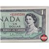 Image 4 : Canada $1 Bill 1954 *Replacement : Beattie/Rasminsky # *BM1095599 (CCCS Cert : VF-30 : Very-Fine : R