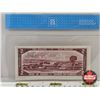 Image 5 : Canada $2 Bill 1954 : Beattie/Rasminsky #HR7702297 (CCCS Cert : EF-45 : Extra Fine)