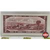 Image 6 : Canada $2 Bill 1954 : Beattie/Rasminsky #HR7702297 (CCCS Cert : EF-45 : Extra Fine)
