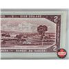 Image 8 : Canada $2 Bill 1954 : Beattie/Rasminsky #HR7702297 (CCCS Cert : EF-45 : Extra Fine)