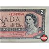 Image 4 : Canada $2 Bill 1954 *Replacement : Beattie/Rasminsky # *BB1013880 (CCCS Cert : EF-45: Extra-Fine : R