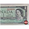 Image 4 : Canada $1 Bill 1967 : Beattie/Rasminsky #MP2136183 (CCCS Cert : VF-25 : Very Fine : Short Run)