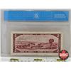 Image 5 : Canada $2 Bill 1954 *Replacement : Bouey/Rasminsky # *AG0352703 (CCCS Cert : VF20 : Very-Fine : Repl