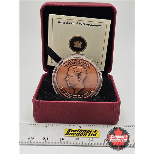 RCM Canada : King Edward VIII Medallion (COA)