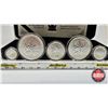 Image 2 : RCM Canada 2004 Silver Maple Leaf Privy Mark Set  One Ounce ; 1/2 Ounce 1/4 Ounce; 1/10 Ounce & 1/20