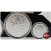 Image 4 : RCM Canada 2004 Silver Maple Leaf Privy Mark Set  One Ounce ; 1/2 Ounce 1/4 Ounce; 1/10 Ounce & 1/20