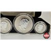 Image 7 : RCM Canada 2004 Silver Maple Leaf Privy Mark Set  One Ounce ; 1/2 Ounce 1/4 Ounce; 1/10 Ounce & 1/20