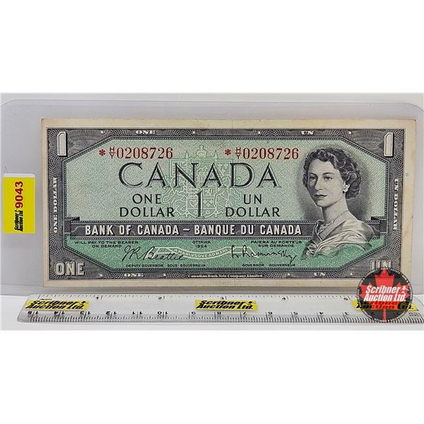 Canada $1 Bill 1954 *Replacement : Beattie/Rasminsky # *HY0208726
