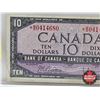 Image 2 : Canada $10 Bill 1954 *Replacement : Beattie/Rasminsky # *BD0414680