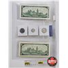 Image 5 : Canada 1967 Coin/Bill Collector Combo (5) : - $1 Bill : Beattie/Rasminsky 1867 1967 - Five Cent - Te