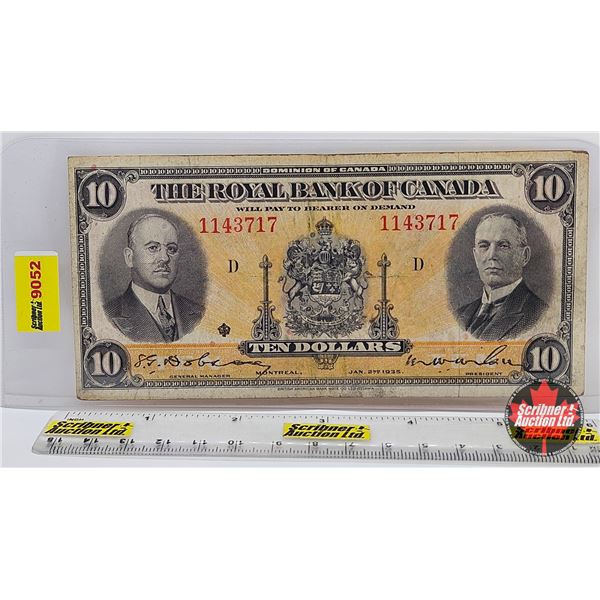 The Royal Bank of Canada $10 Bill 1935 : Dobson/Wilson #1143717