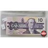 Image 4 : Canada Bills "Bird Series" (3) "X" Replacements : - 1986 $2 Bill : Thiessen/Crow #EBX3182507 - 1986 