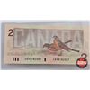 Image 6 : Canada Bills "Bird Series" (3) "X" Replacements : - 1986 $2 Bill : Thiessen/Crow #EBX3182507 - 1986 
