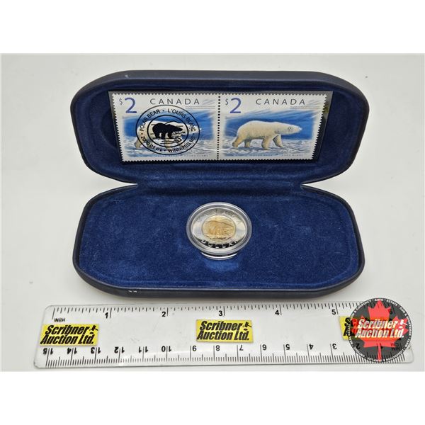RCM/Canada Post Special Millennial Edition : The Polar Bear 2000 : $2 Stamp & Coin Commemorative Col