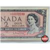 Image 4 : Canada $2 Bill 1954 *Replacement : Bouey/Rasminsky # *AG0372189 (CCCS Cert : VF-20 : Very-Fine : Rep