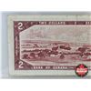 Image 7 : Canada $2 Bill 1954 *Replacement : Bouey/Rasminsky # *AG0372189 (CCCS Cert : VF-20 : Very-Fine : Rep