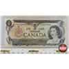 Image 2 : Canada $1 Bill 1973 *Replacement : Lawson/Bouey # *FV6477395 (CCCS Cert : AU-55: Almost Uncirculated