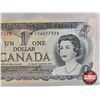 Image 4 : Canada $1 Bill 1973 *Replacement : Lawson/Bouey # *FV6477395 (CCCS Cert : AU-55: Almost Uncirculated