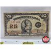 Image 2 : Dominion of Canada 1923 Twenty Five Cent "Shinplaster" : McCavour/Saunders #572148 (CCCS Cert : F-12