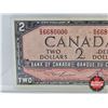 Image 3 : Canada $2 Bill 1954 : Lawson/Bouey #RG6680000 (CCCS Cert : VF-25 : Very-Fine)