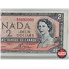 Image 4 : Canada $2 Bill 1954 : Lawson/Bouey #RG6680000 (CCCS Cert : VF-25 : Very-Fine)