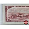 Image 7 : Canada $2 Bill 1954 : Lawson/Bouey #RG6680000 (CCCS Cert : VF-25 : Very-Fine)