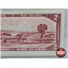 Image 8 : Canada $2 Bill 1954 : Lawson/Bouey #RG6680000 (CCCS Cert : VF-25 : Very-Fine)