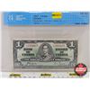 Image 1 : Bank of Canada $1 Bill 1937 : Coyne/Towers #AN2353425 (CCCS Cert : VF-20 : Very-Fine)