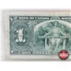 Image 7 : Bank of Canada $1 Bill 1937 : Coyne/Towers #AN2353425 (CCCS Cert : VF-20 : Very-Fine)