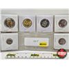 Image 1 : Canada Coins 2017 (6) : Toonie; Loonie; Fifty Cent; Twenty Five Cent; Ten Cent; Five Cent