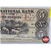 Image 3 : International Bank of Canada $5 Bill 1858 : Markell (Blue S/N#5419)