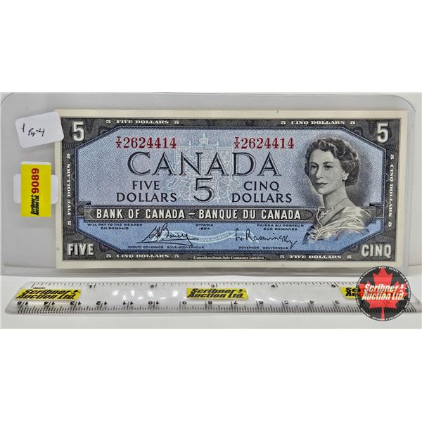Canada $5 Bill 1954 : Bouey/Rasminsky #TX2624414
