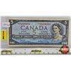 Image 1 : Canada $5 Bill 1954 *Replacement : Beattie/Rasminsky # *SS0238303