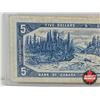 Image 5 : Canada $5 Bill 1954 *Replacement : Beattie/Rasminsky # *SS0238303