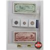 Image 5 : Canada 1954 Coin/Bill Collector Combo (5) : - $1 Bill *Replacement : Bouey/Rasminsky # *CF0828199 - 