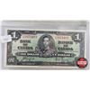 Image 4 : Canada 1937 Coin/Bill Collector Combo (5) : - $1 Bill : Gordon/Towers #HL7164717 - Five Cent Dot - T