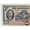 Image 2 : The Dominion Bank $5 Bill 1935 : Dawson/Carlisle #864409