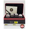 Image 1 : RCM Canada 2004 : 50-Cent Sterling Silver Coin Set (Four Effigy's) (COA #8296 : 92.5%)