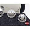 Image 3 : RCM Canada 2004 Fine Silver 4-Coin Set : The Arctic Fox One Ounce ; 1/2 Ounce 1/4 Ounce; 1/10 Ounce 