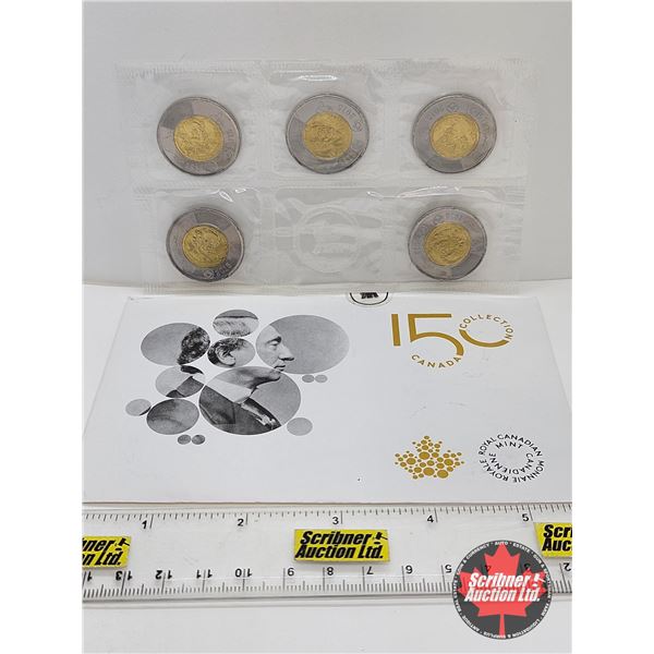 RCM Canada 150 Collection : Two-Dollar Coin : Sir John A. MacDonald : 2015 Five-Coin Pack